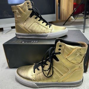 Supra Muska 001 High-Top Sneakers Gold Size US 5